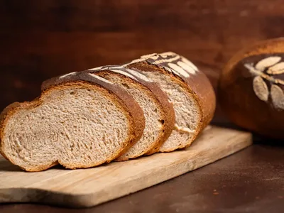 Landbrot mit Ährenmuster